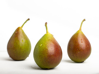 Qtee pears isolated on a white background