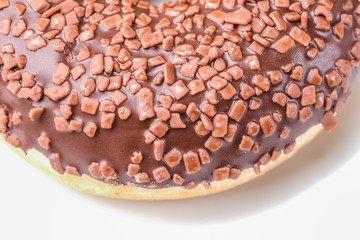 Donut. Sweet icing sugar food.