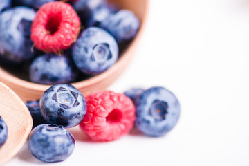 Fresh sweet blueberry fruit.