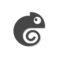 Chameleon icon, Simple Vector Chameleon logo © sljubisa