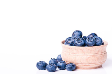 Fresh sweet blueberry fruit.