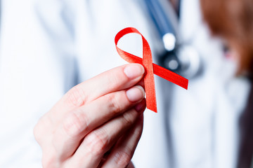 AID, HIV red ribbon