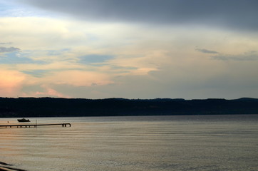 Bolsenasee nach einem Gewitter