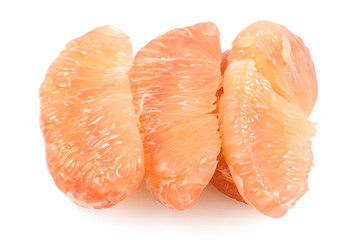 Tropical fruit,  Pomelo or Grapefruit isolated on white background with clipping path, The fruit is...