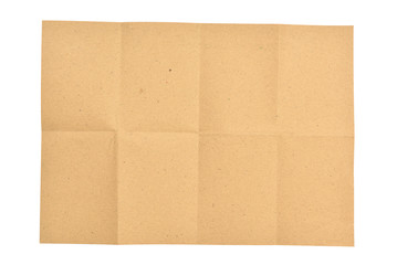 Unfolded piece brown paper