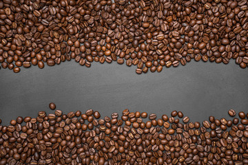 coffee bean background Arabica coffee roasted