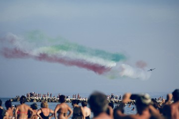 Esibizione delle Frecce Tricolori a Alba Adriatica (estate 2017)