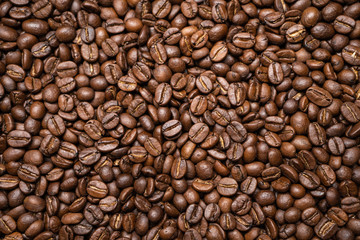 Fototapeta premium tło ziarna kawy Arabica kawa palona