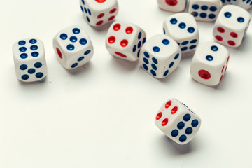 dice isolated on white background