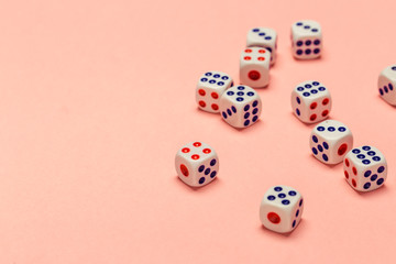 risk concept - playing dice