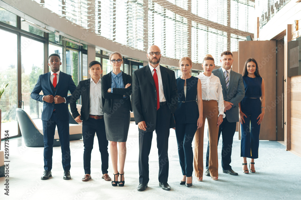 Wall mural group of business people