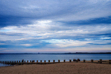 Abends am Strand von Portobello/Edinburgh/Schottland