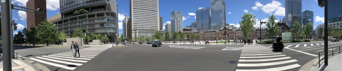 Naklejka premium Ginza panorama