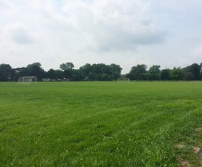 empty public park soccer field 
