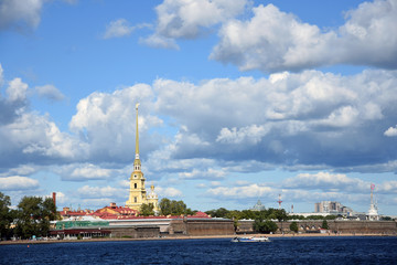 Obraz premium Old architecture of Saint Petersburg, Russia. Color photo.
