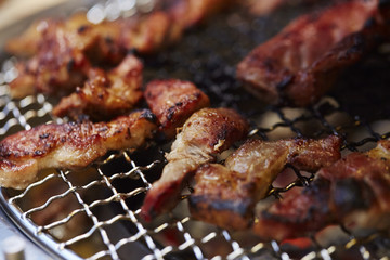 meat on grill
