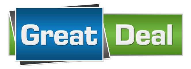Great Deal Green Blue Horizontal 