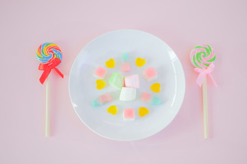 グミ　キャンディー　スイーツ　ロリポップ　カラフル　パステル　ゆめかわいい　女子