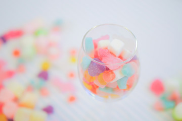 グミ　キャンディー　スイーツ　ロリポップ　カラフル　パステル　ゆめかわいい　女子