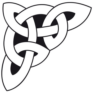 Celtic knot template silhouette walltattoo wallsticker