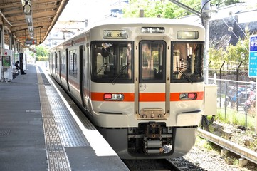 Obraz premium 313系電車（甲府駅）