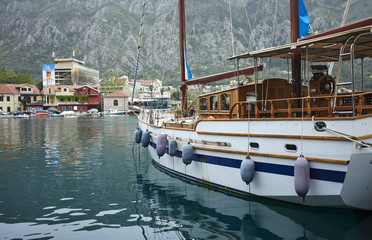 Fototapeta na wymiar yachts in the Montenegro