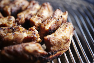 meat on grill