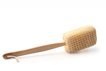 Sponge for cleaning body isolated with clipping path.