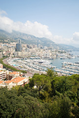 View of Port Hercules located in the La Condamine district, Monaco. Monte Carlo