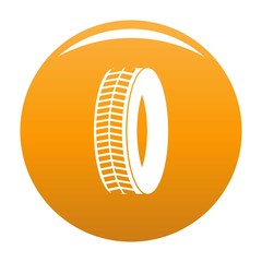 Protector icon. Simple illustration of protector vector icon for any design orange