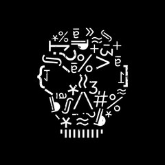 Typographical_skull