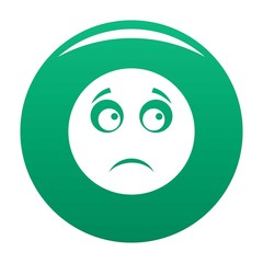 Sad smile icon. Vector simple illustration of sad smile icon isolated on white background