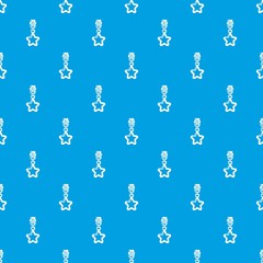Star zip pattern vector seamless blue repeat for any use