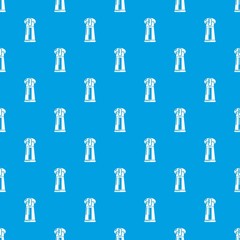 Invisible zip pattern vector seamless blue repeat for any use