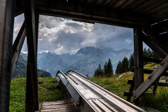Rodelbahn am  in der Schweiz