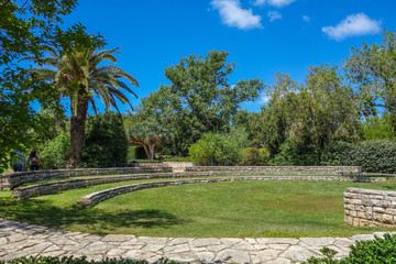 Obraz premium Summer view of Rotshild Park, Israel