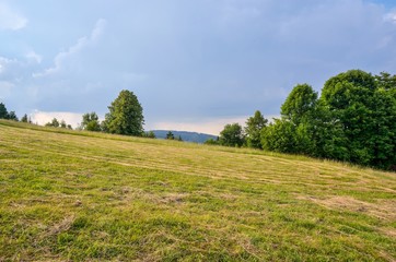 Beautiful mountain landscape. Spring colors in the hills.