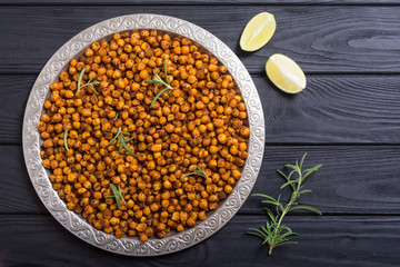 Roasted chickpeas with rosemary