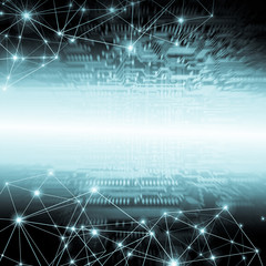 Best Internet Concept of global business.Technological background, symbols Wi-Fi, of the Internet, television, mobile and satellite communications