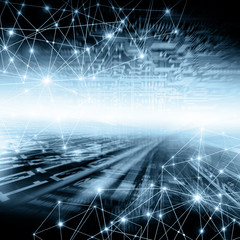 Best Internet Concept of global business.Technological background, symbols Wi-Fi, of the Internet, television, mobile and satellite communications