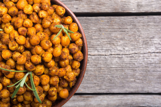 Roasted chickpeas with rosemary