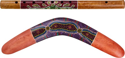 Boomerang and flute © BillionPhotos.com