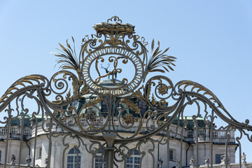 Stupinigi - Torino - Cancello con decorazioni in ferro battuto