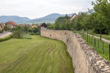 Bergheim, Enceinte médiévale du XIVème siècle , Alsace. Haut-Rhin. Grand Est