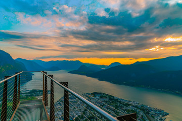 Obraz premium Romdalseggen Andalsnes, Norwegen