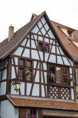 Bergheim,  Maisons à colombages en centre-ville, Alsace. Haut-Rhin. Grand Est