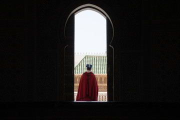 Moroccan mosque guard