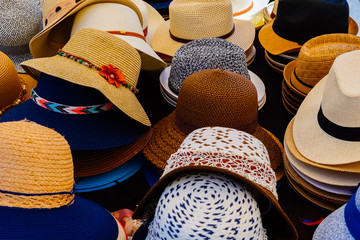 A bunch of hats