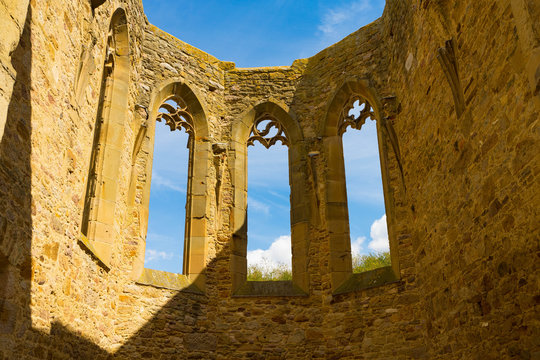  Beller Church, late Gothic church ruin, Eckelsheim, Rhineland-Palatinate, Germany