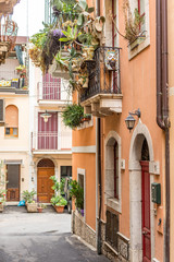 Fototapeta na wymiar Taormina little street